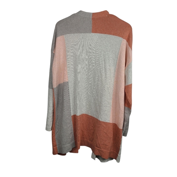 J.Jill Pure Jill Multicolored Colorblock Cardigan Size Large NEW - Picture 2 of 16